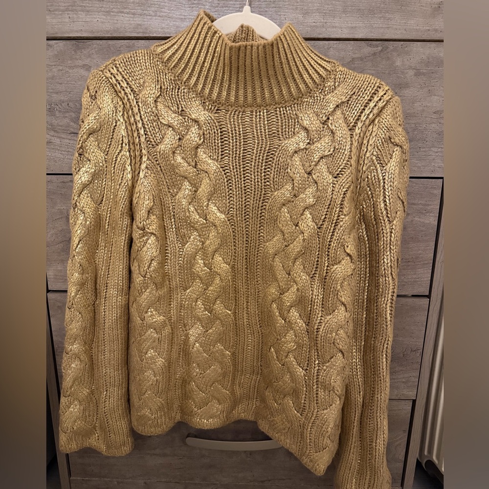 Zara Gold Sweater Size M